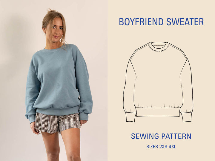 Oversized Sweatshirt Sewing Pattern